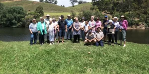 Concerned residents below mine site